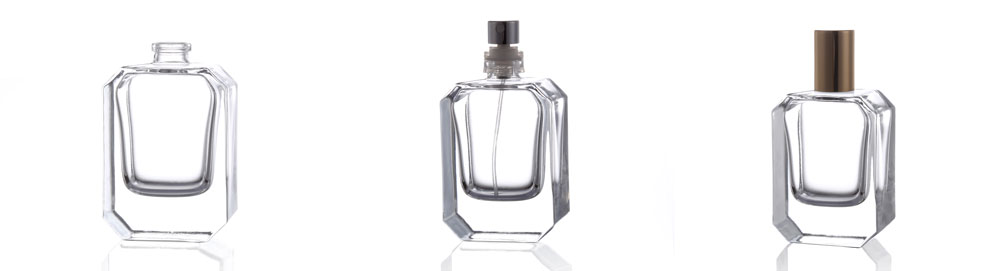 Flat Diamond-Shaped Perfume Bottle