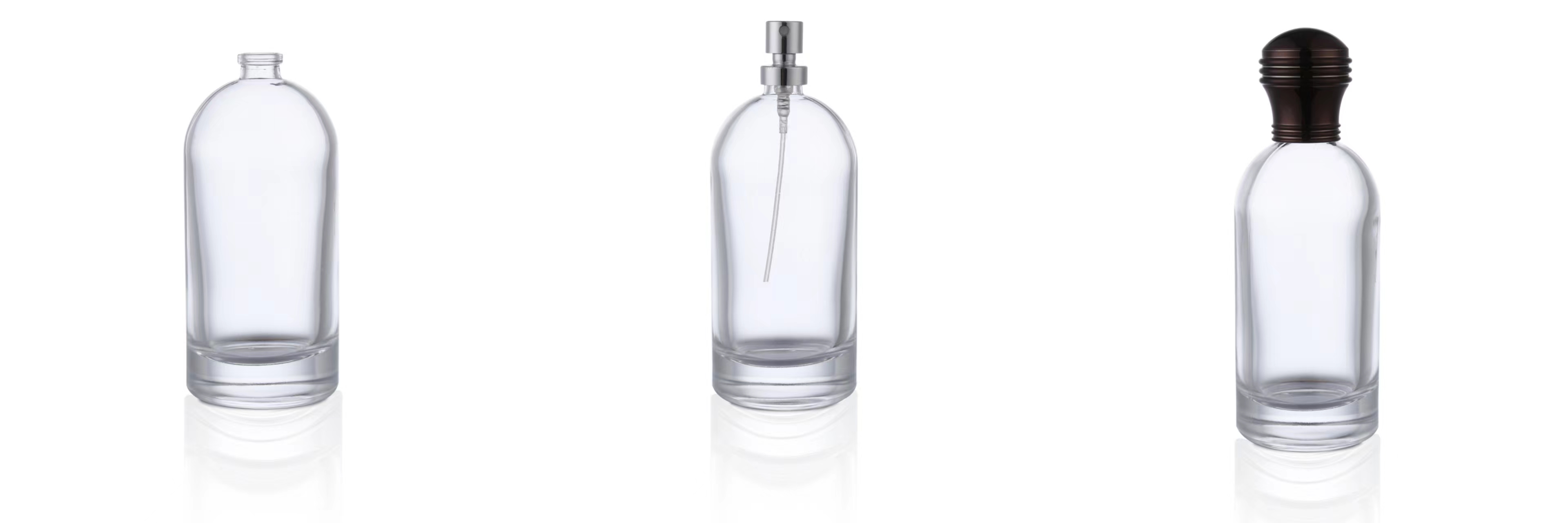 Thick Base Round Shoulder Perfume Bottle