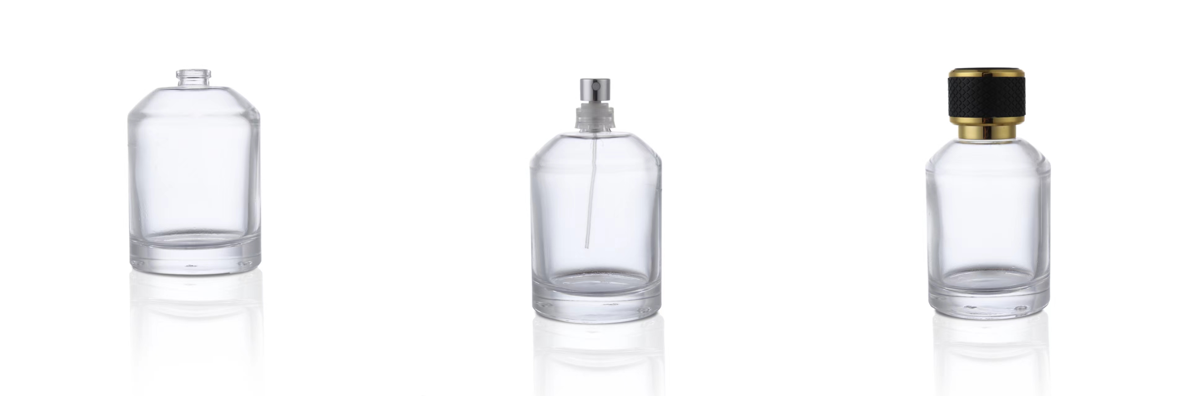 Botol Minyak Wangi Silinder Pam Perak 100ml